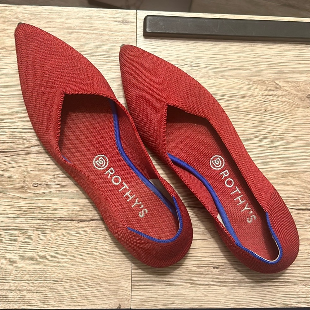 Rothy Red Flats